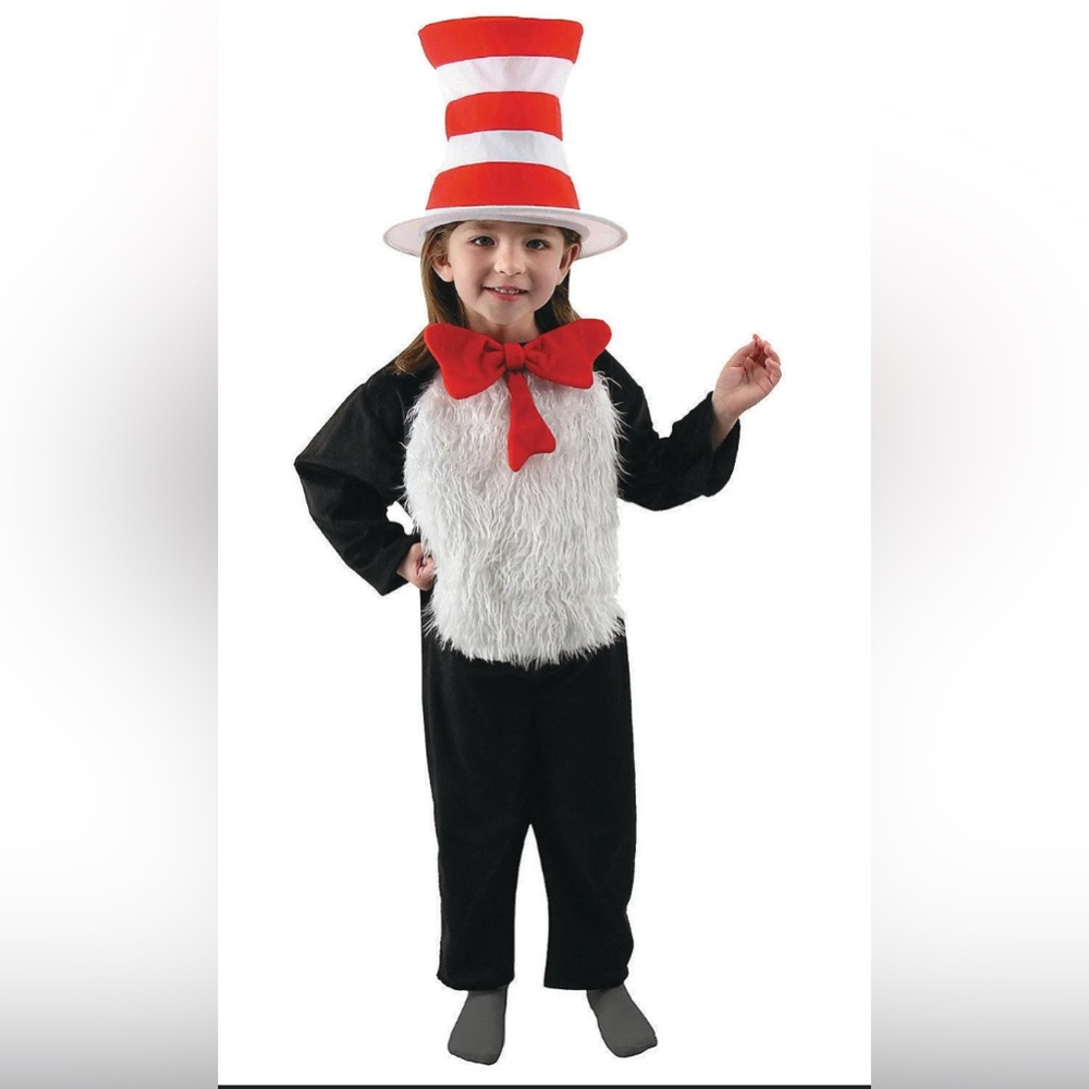 🥳✨ Dr. Seuss The Cat in The Hat Deluxe Costume Kids Versatile SZ Small (Unisex)